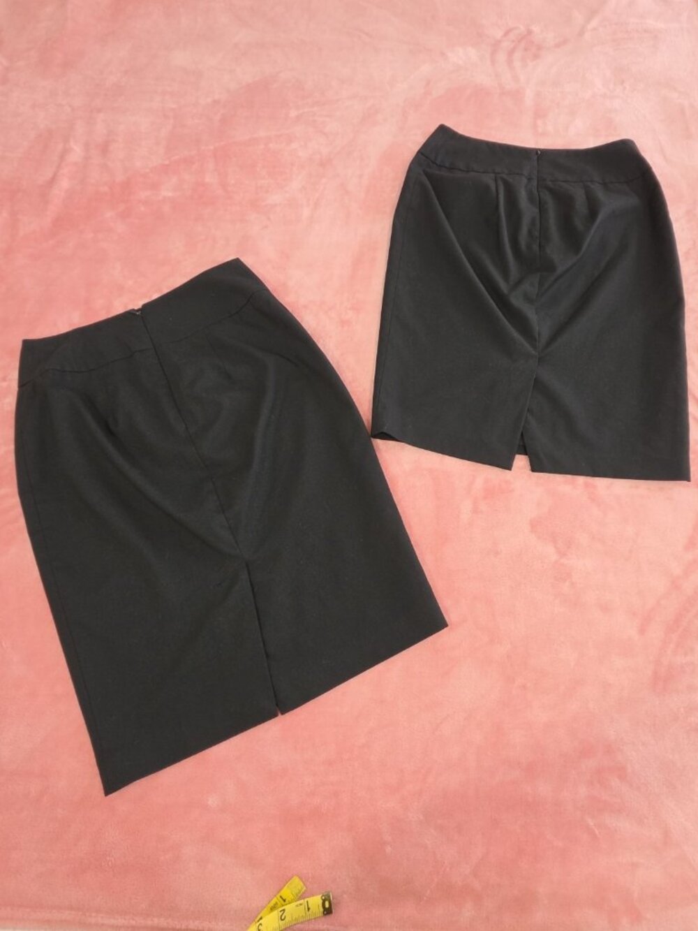 Bundle (2) Mossimo Black Pencil Skirt Knee Length Zip Closure Womens Size 2 - Picture 2 of 8